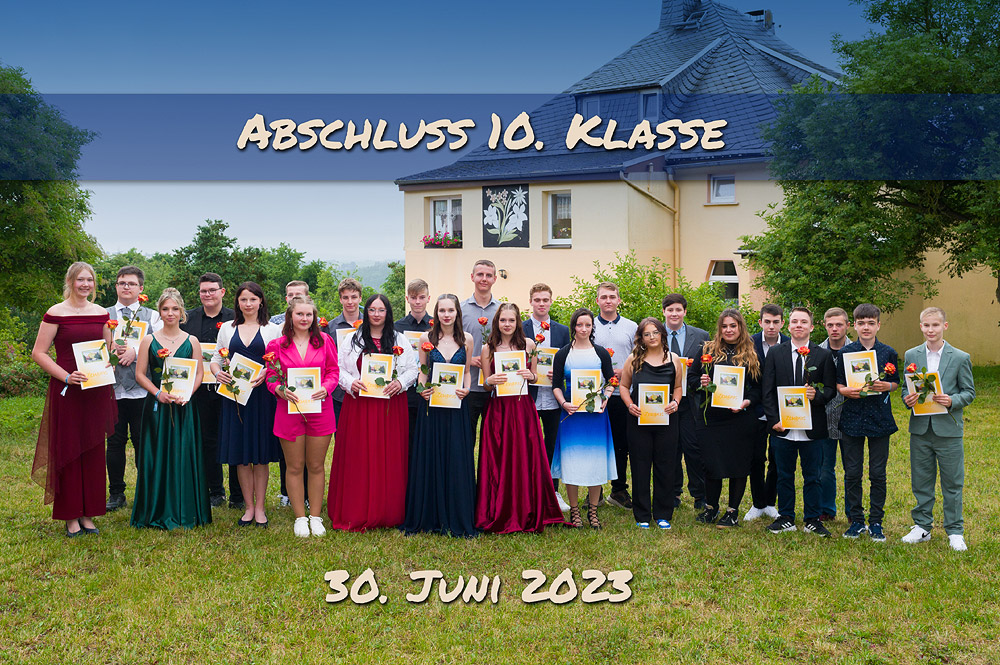 Abschlussfoto Klasse 10